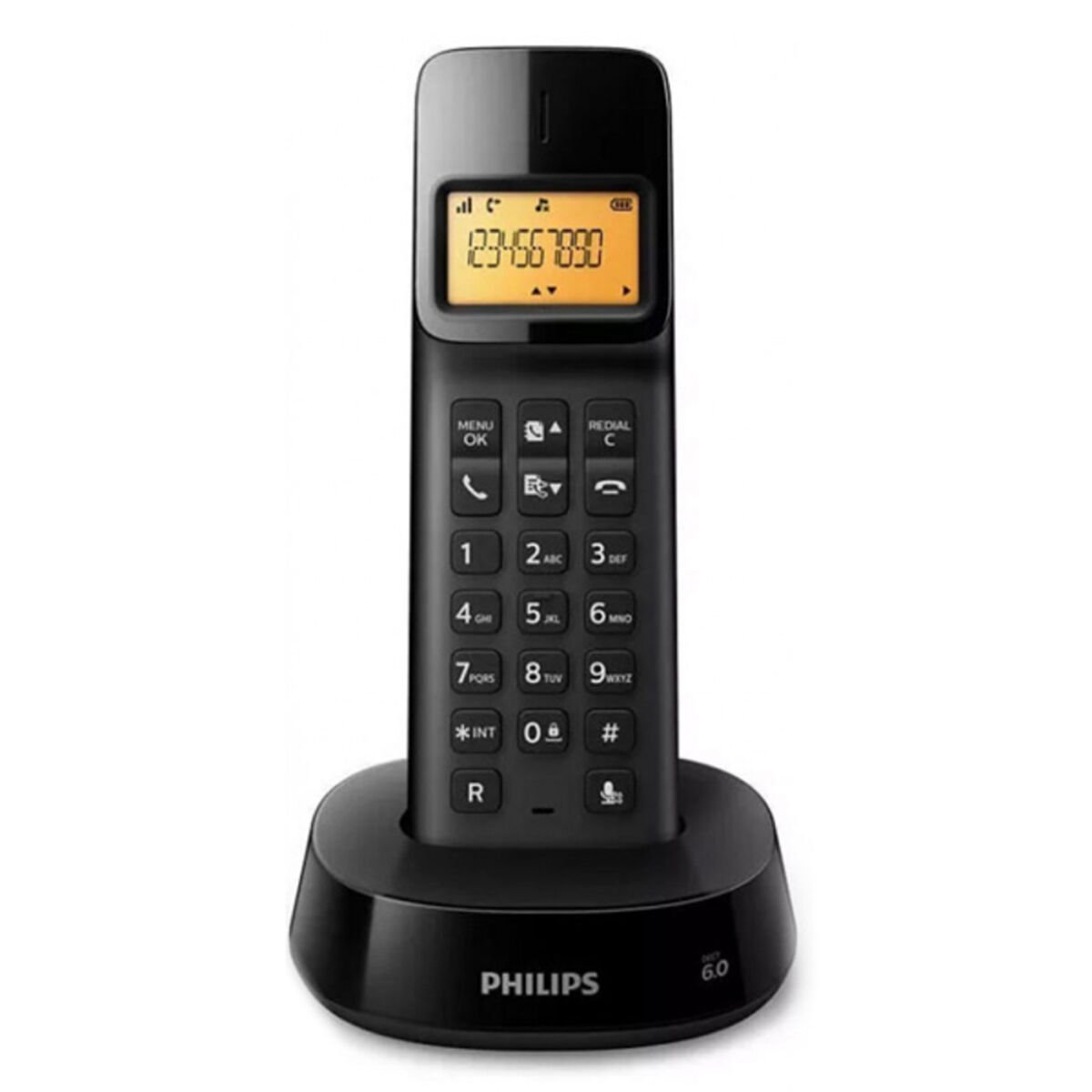Wireless Phone Philips D1601B/01 1,6″ 300 mAh GAP Black