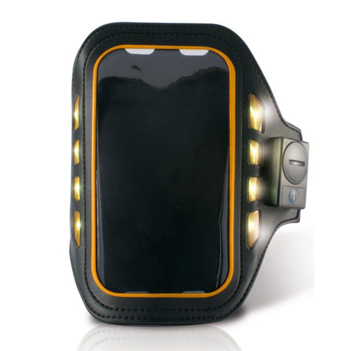 Sports Bracelet with LED KSIX 4″ Black Neoprene